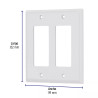 ‣ Placa 2 ventanas, policarbonato, línea Classic... | Volteck