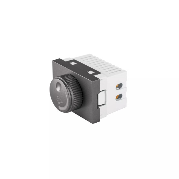 ‣ Dimmer giratorio Lisboa inox 1.5 módulos... | Volteck