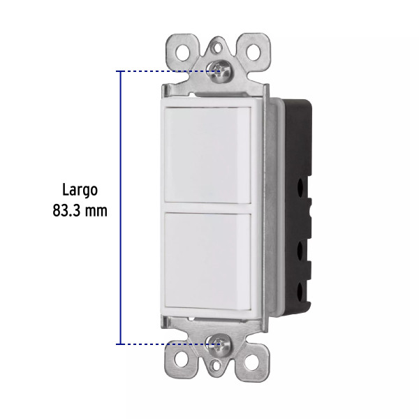 ‣ Interruptor dúplex Classic: sencillo y 3 vías | Volteck