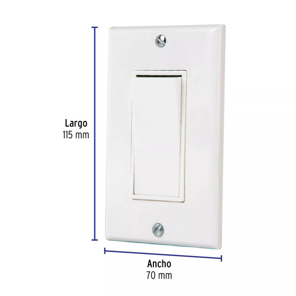 ‣ Placa armada con interruptor sencill... | Volteck