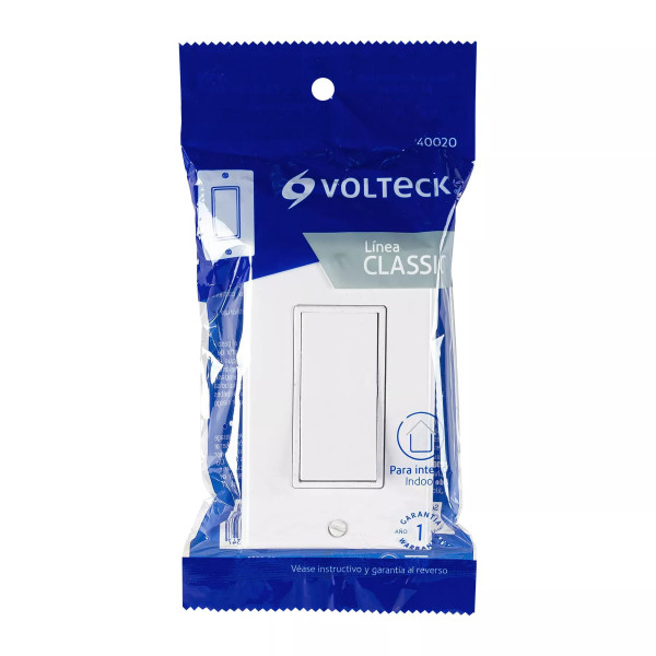 ‣ Placa con interruptor 3 vías Classic... | Volteck