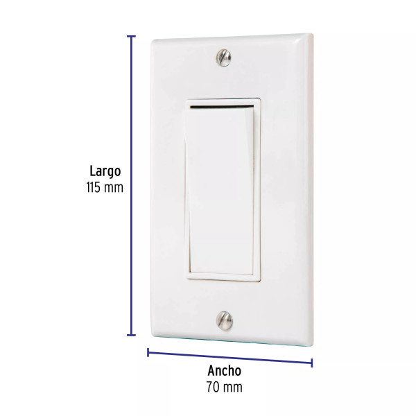 ‣ Placa con interruptor 3 vías Classic... | Volteck