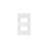 ‣ Placa 2 vent., 1 módulo, línea Esp., blanco | Volteck