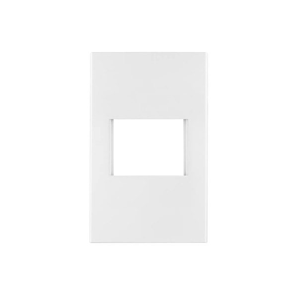 ‣ Placa 1 ventana, 1.5 módulos blanca... | Volteck