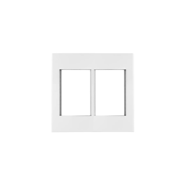 ‣ Placa 2 ventanas, 6 módulos, línea Esp... | Volteck