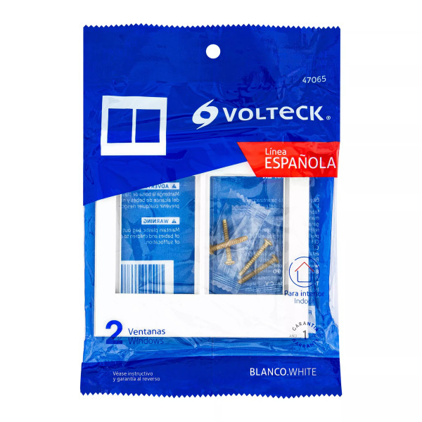 ‣ Placa 2 ventanas, 6 módulos, línea Esp... | Volteck