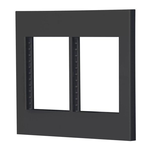 ‣ Placa 2 ventanas, 6 mòdulos, línea Españ... | Volteck