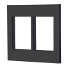 ‣ Placa 2 ventanas, 6 mòdulos, línea Españ... | Volteck