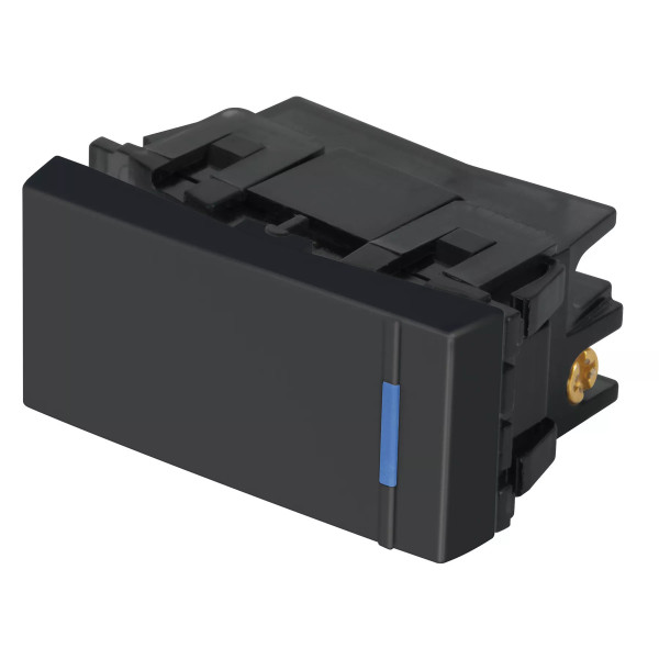 ‣ Interruptor sencillo 1 módulo negro... | Volteck