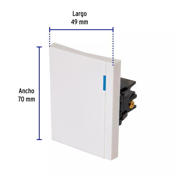‣ Interruptor sencillo 3 módulos, línea Esp... | Volteck