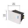 ‣ Interruptor timbre 1.5 módulos, línea Española... | Volteck