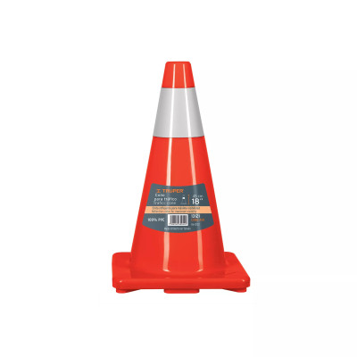 ‣ Cono de precaución 45 cm PVC reflejante... | Truper