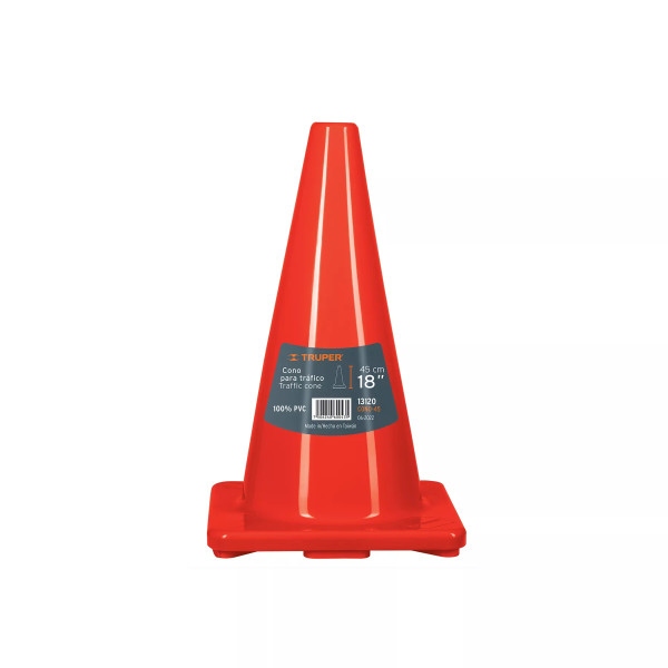 ‣ Cono de precaución 45 cm PVC... | Truper