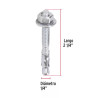 ‣ Caja de 100 taquetes arpón 1/4"x2-1/4" FIERO | Fiero