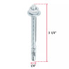 ‣ Caja 100 taquetes arpón 1/4" x 3-1/4" ... | Fiero