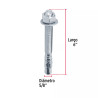 ‣ Taquetes Arpón 5/8" x 6", Caja 25 Unid... | Fiero