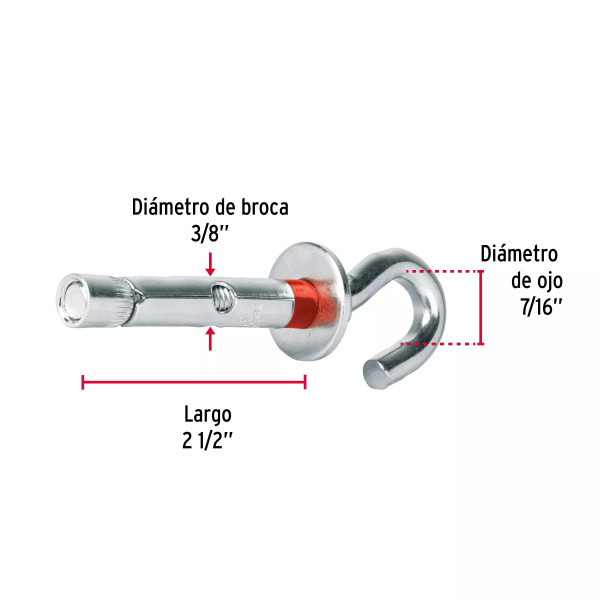 ‣ Bolsa con 4 taquetes expansivos 10x65 mm... | Fiero