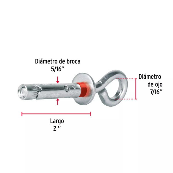 ‣ Bolsa 4 taquetes expansivos 8x50 mm... | Fiero