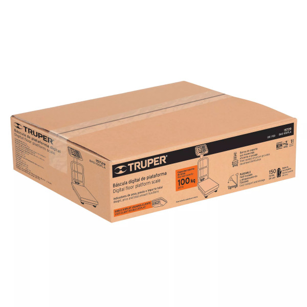 Báscula de Plataforma Plegable 100 Kg, Truper | Básculas, Pesas y Similares