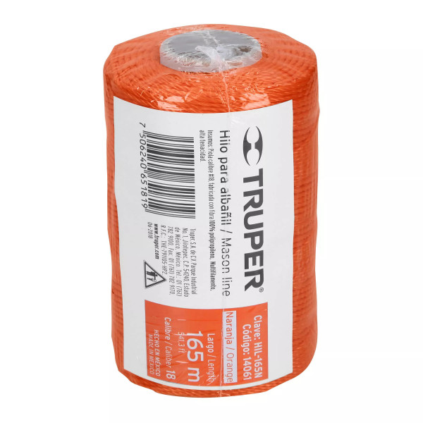 Carrete Con 165 M De Hilo Para Albañil Naranja, Truper | Ferreterias Ferretodo Guatemala