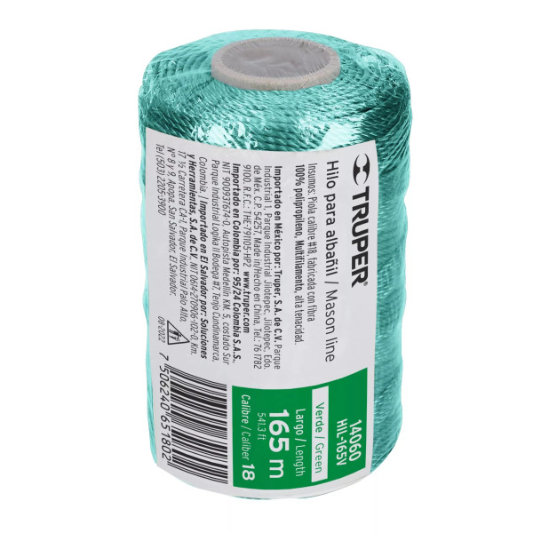 Carrete Con 165 M De Hilo Para Albañil Verde, Truper | Ferreterias Ferretodo Guatemala