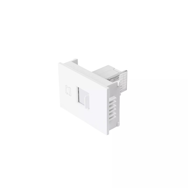 ‣ Toma de teléfono 1.5 módulos blanca | Volteck