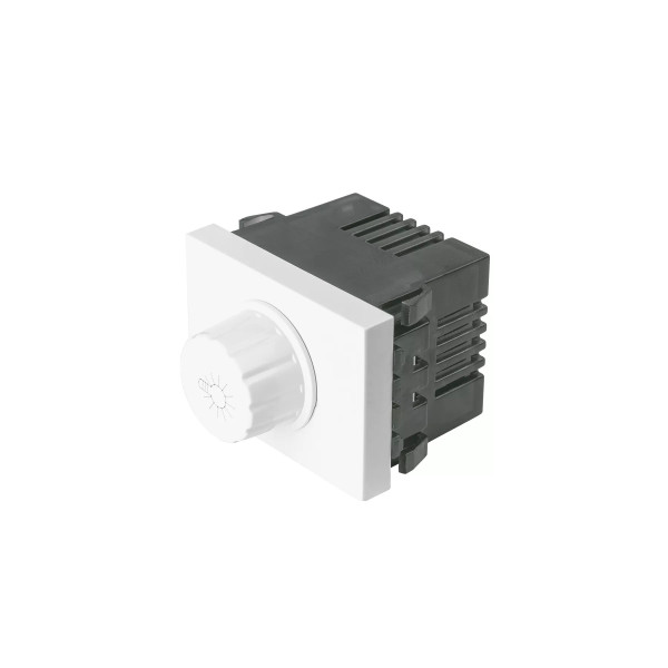 ‣ Dimmer giratorio 1.5 módulos, blanco... | Volteck