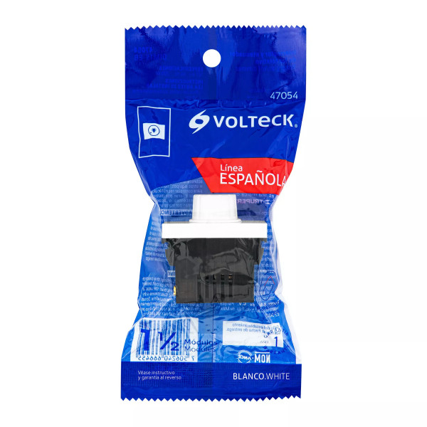 ‣ Dimmer giratorio 1.5 módulos, blanco... | Volteck