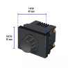 ‣ Dimmer giratorio 1.5 mod. línea Española negro | Volteck