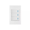 ‣ Placa 3 interruptores 1 mod Española blanca... | Volteck