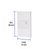 ‣ Placa armada 1 interruptor, Española... | Volteck