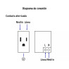 ‣ Placa armada 1contacto, 2 USB, 1.5mod, Blanca... | Volteck