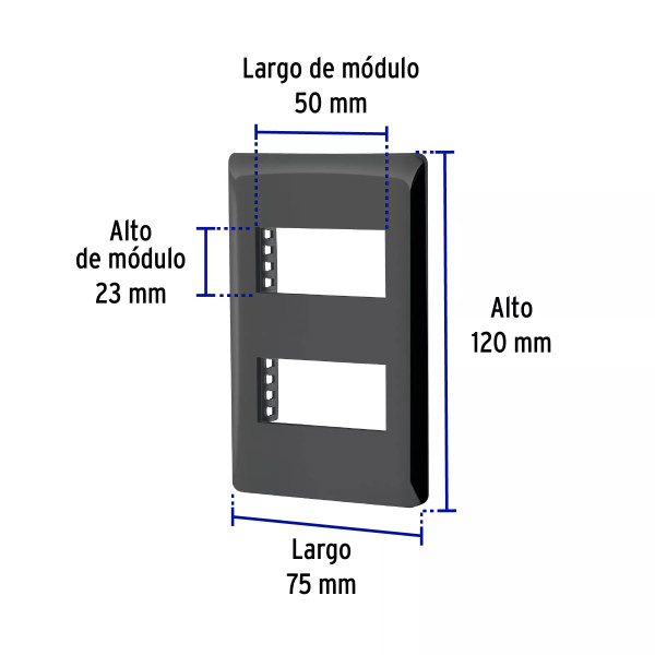 ‣ Placa 2 Ventanas 1 Módulo Lisboa | Volteck