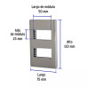 ‣ Placa de acero inox, 2 ventanas, Lisboa... | Volteck