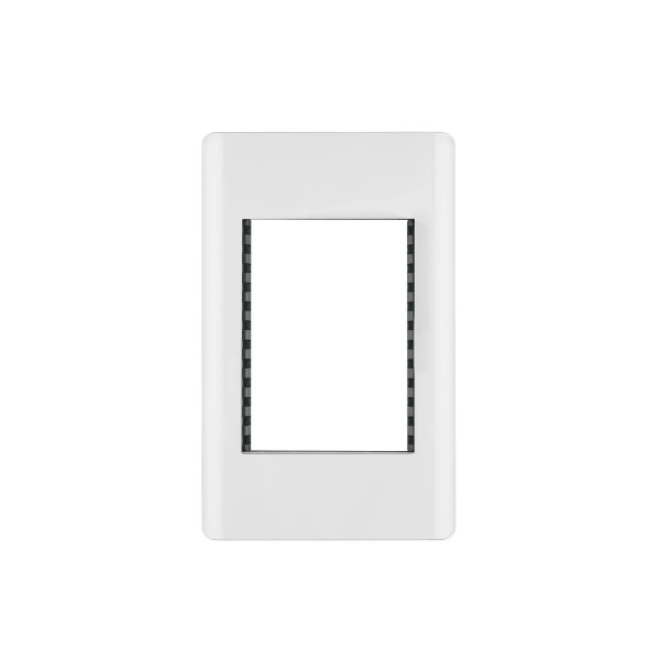 ‣ Placa blanca 1 ventana 3 módulos Lisboa... | Volteck