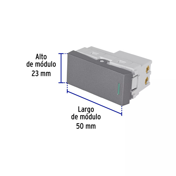 ‣ Interruptor 3 vías acero inox Lisboa... | Volteck
