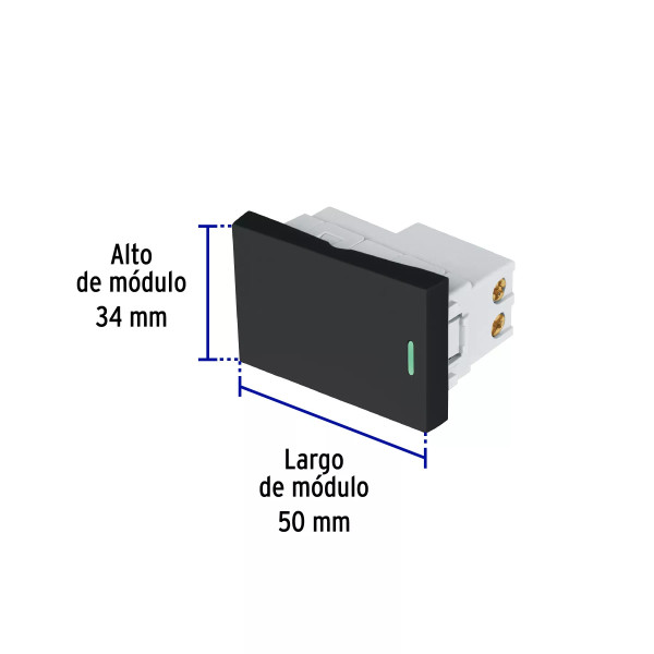 ‣ Interruptor 3 vías Lisboa negro 1.5 mod... | Volteck