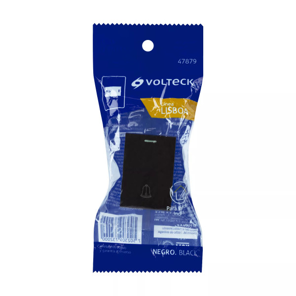 ‣ Interruptor timbre negro Lisboa... | Volteck