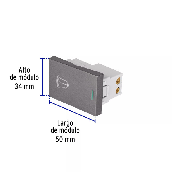 ‣ Interruptor timbre acero inox Lisboa... | Volteck