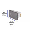 ‣ Interruptor timbre acero inox Lisboa... | Volteck