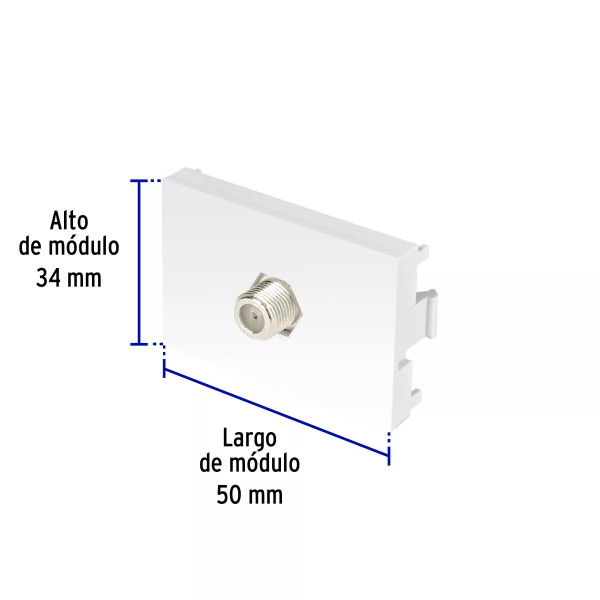 ‣ Toma TV blanco 1.5 módulos Lisboa... | Volteck