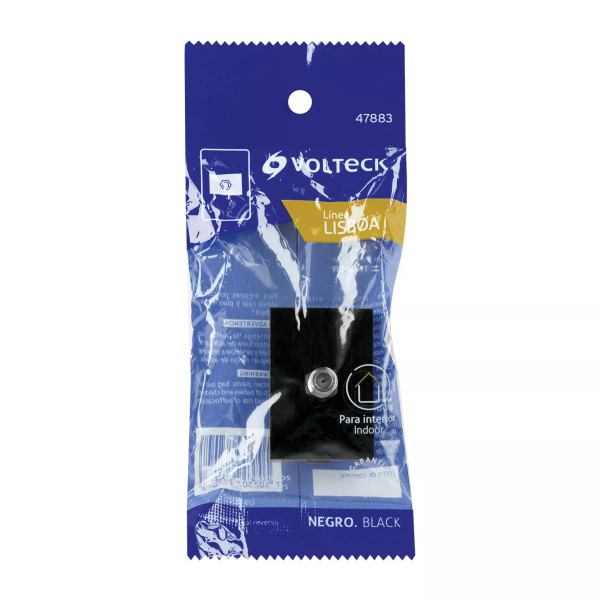 ‣ Toma de TV negro 1.5 mod Lisboa... | Volteck