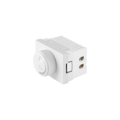 ‣ Dimmer giratorio blanco 1.5 módulos Lisboa | Volteck