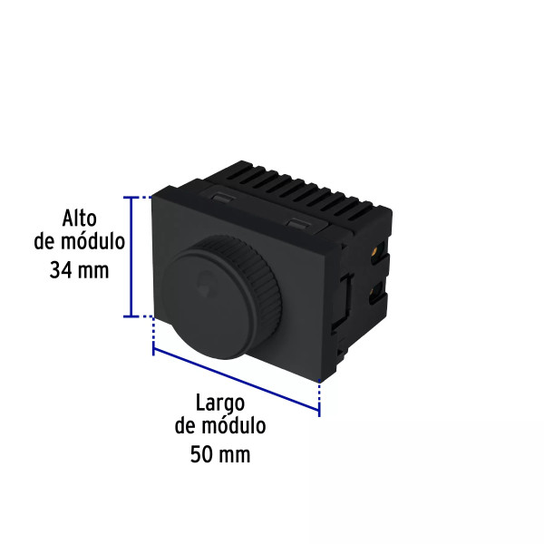 ‣ Dimmer giratorio 1.5 módulos Lisboa... | Volteck