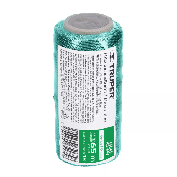 "Carrete Con 65 M De Hilo Para Albañil Verde, Truper  " | Ferreterias Ferretodo Guatemala