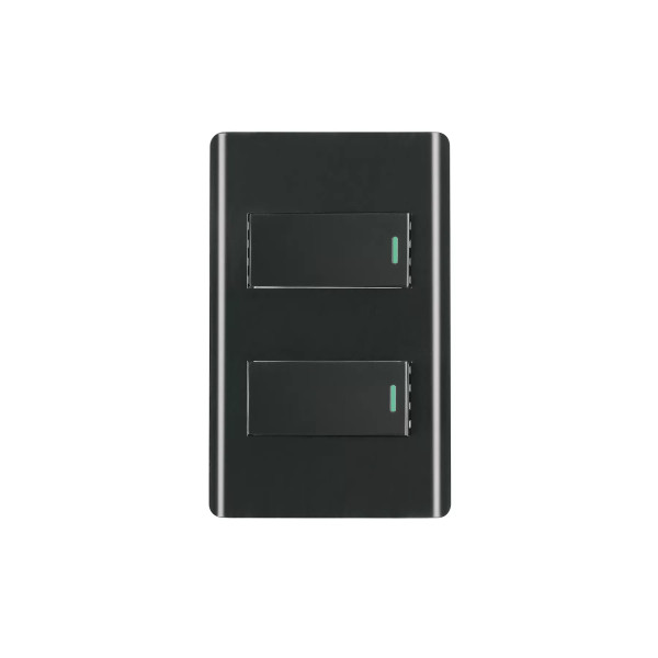 ‣ Placa armada negra 2 interr... Lisboa | Volteck