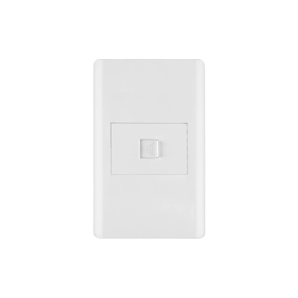‣ Placa armada Lisboa 1 toma para teléfono... | Volteck