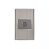 ‣ Placa armada Lisboa inox 1 toma tel... | Volteck