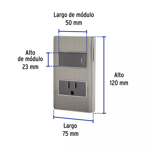 ‣ Placa armada acero 1 módulo, Lisboa | Volteck
