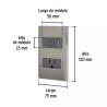 ‣ Placa armada acero 1 módulo, Lisboa | Volteck